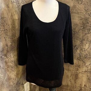 Adam Jacobs 3/4 Sleeve Knit Pullover Size Small